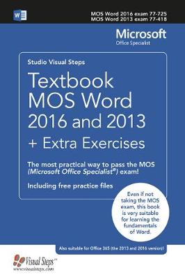 Book cover for Textbook MOS Word 2016 and 2013 + Extra Exercises