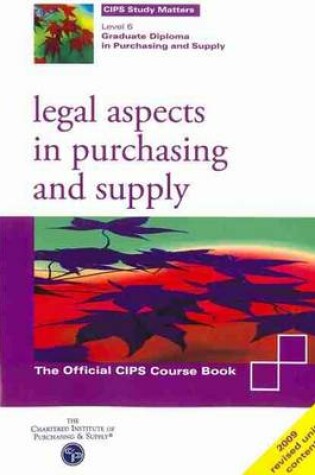 Cover of Legal Aspects in Purchasing and Supply