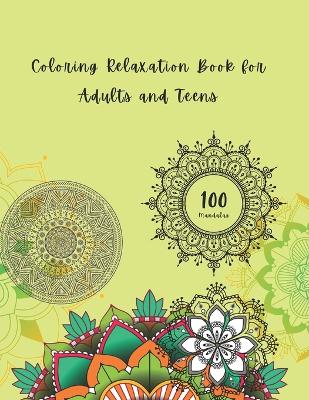 Book cover for Coloring Relaxation Book for Adults and Teens