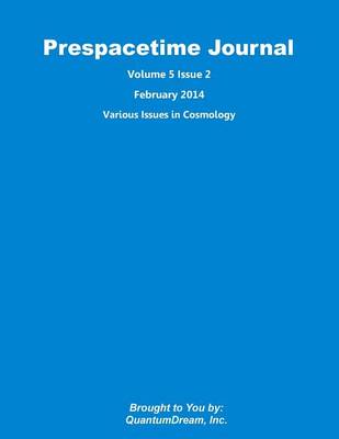 Cover of Prespacetime Journal Volume 5 Issue 2