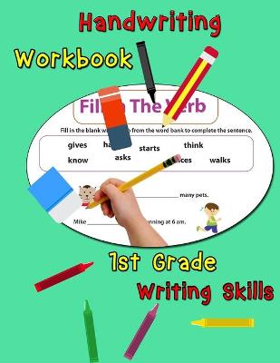 Book cover for Handwriting Workbook - 1st Grade Writing Skills