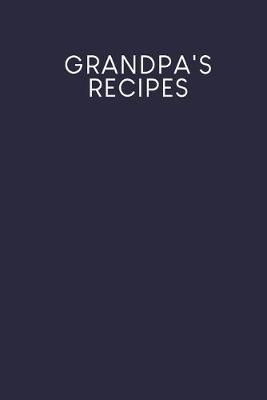 Book cover for Grandpa's recipes