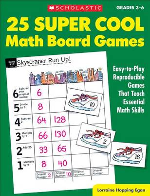 Book cover for 25 Super Cool Math Board Games