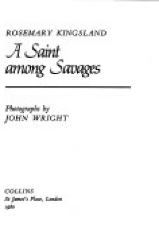 Cover of Saint Among Savages