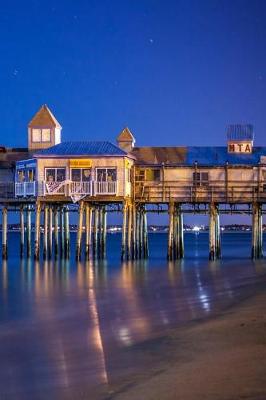 Cover of Journal Old Orchard Beach Pier Night Photo