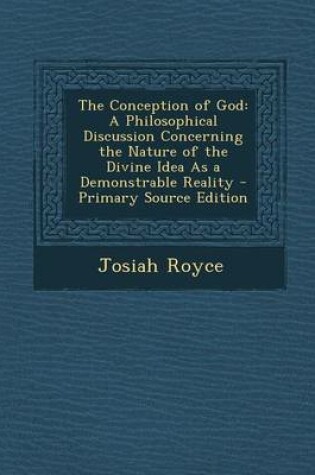 Cover of The Conception of God