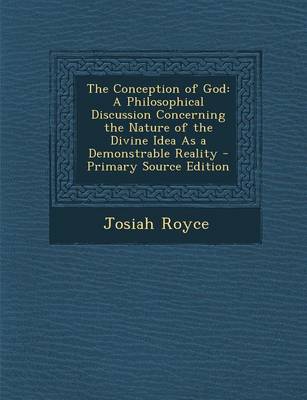 Book cover for The Conception of God