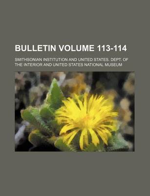 Book cover for Bulletin Volume 113-114