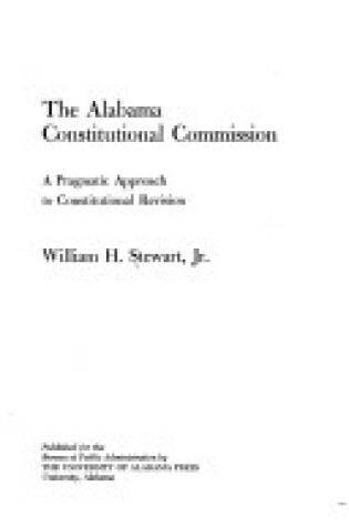 Cover of Alabama Constitutional Commission
