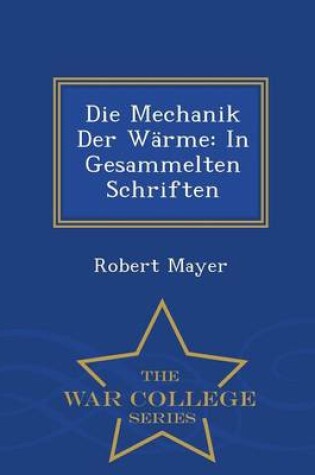 Cover of Die Mechanik Der Warme