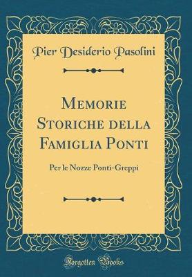 Book cover for Memorie Storiche Della Famiglia Ponti