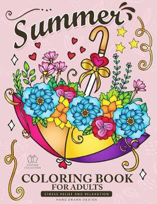 Book cover for Summer Coloring Book for Adults