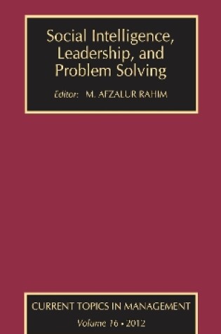 Cover of Social Intelligence, Leadership, and Problem Solving