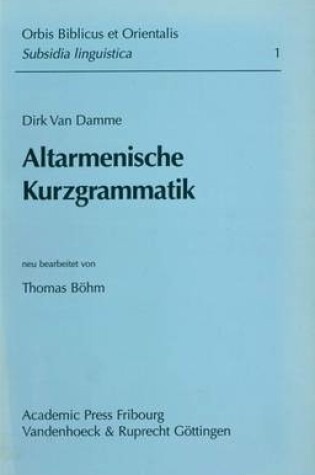 Cover of Altarmenische Kurzgrammatik