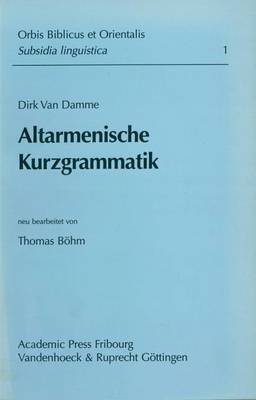 Cover of Altarmenische Kurzgrammatik