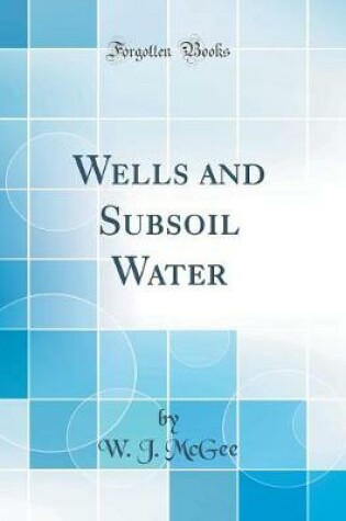 Cover of Wells and Subsoil Water (Classic Reprint)