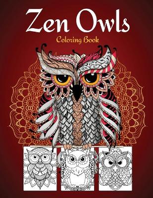 Book cover for Zen Owls Coloring Book