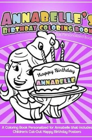 Cover of Annabelle's Birthday Coloring Book Kids Personalized Books