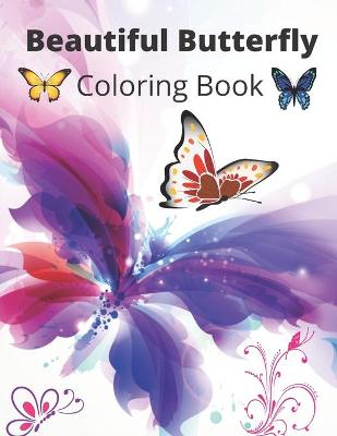 Book cover for Beautiful Butterfly Coloring Book