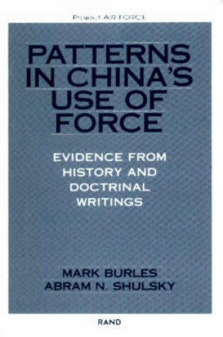 Cover of Patterns in China's Use of Force