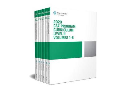 Book cover for CFA Program Curriculum 2020 Level II, Volumes 1-6 Box Set