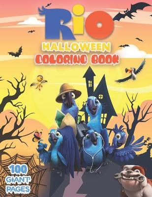 Book cover for Rio Halloween Coloring Book