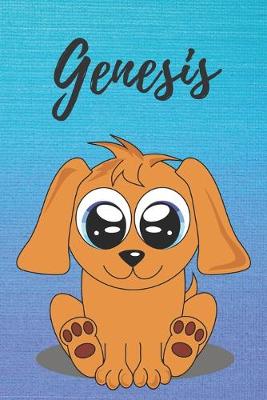 Book cover for Genesis dog coloring book / notebook / journal / diary