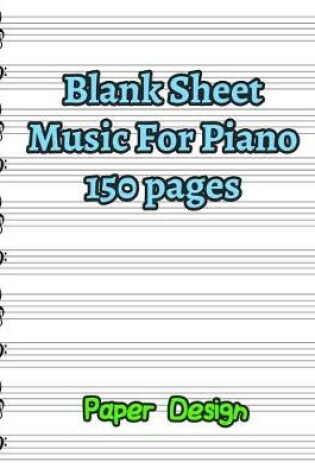 Cover of Blank Sheet Music for Piano