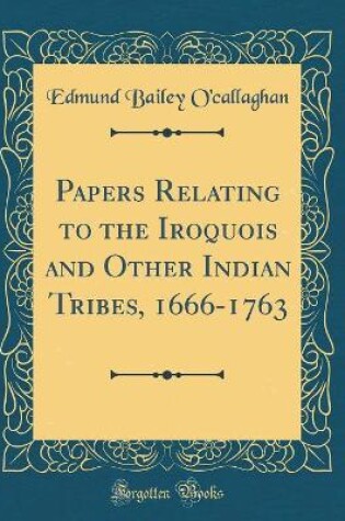 Cover of Papers Relating to the Iroquois and Other Indian Tribes, 1666-1763 (Classic Reprint)