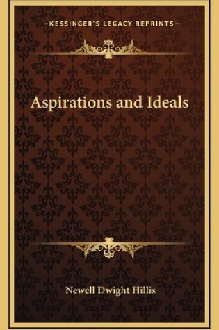 Cover of Aspirations and Ideals