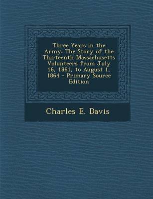 Book cover for Three Years in the Army