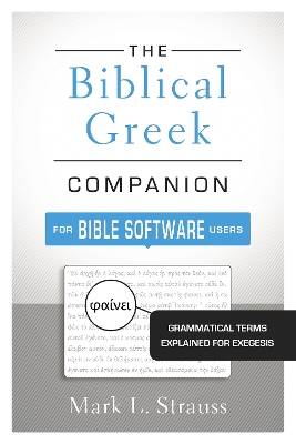 Book cover for The Biblical Greek Companion for Bible Software Users