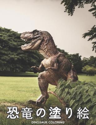 Book cover for 恐竜の塗り絵 Dinosaur Coloring
