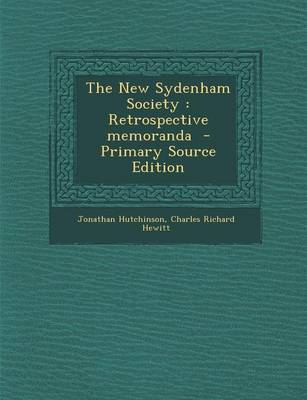 Book cover for New Sydenham Society