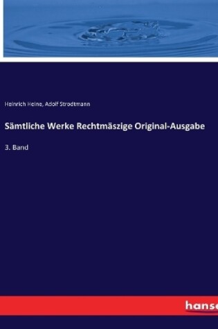 Cover of Sämtliche Werke Rechtmäszige Original-Ausgabe