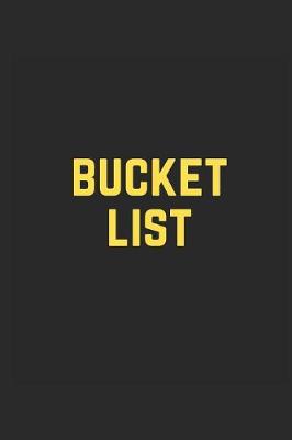 Book cover for Bucket List