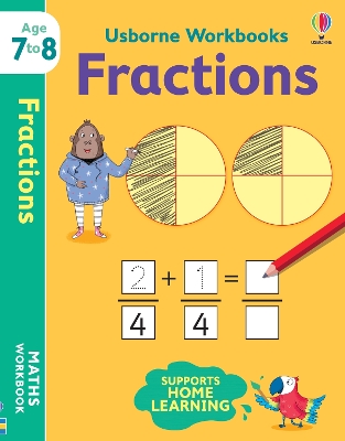 Book cover for Usborne Workbooks Fractions 7-8