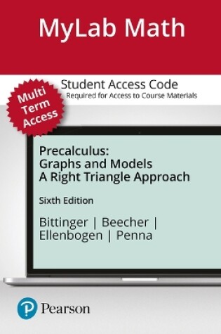 Cover of Mylab Math with Pearson Etext -- 24-Month Standalone Access Card -- For Precalculus