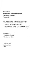 Book cover for Classical Mythology in Twentieth-century Thought and Literature