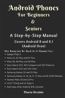 Book cover for Android Phones for Beginners & Seniors