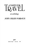 Book cover for A Taste for Travel