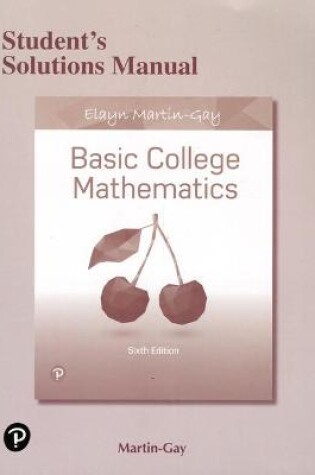 Cover of Student's Solutions Manual for Basic College Mathematics