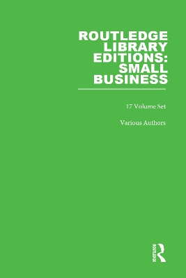 Cover of Routledge Library Editions: Small Business