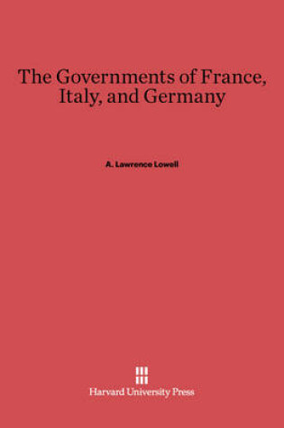 Cover of The Governments of France, Italy, and Germany