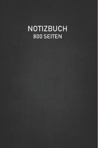 Cover of Notizbuch 800 Seiten