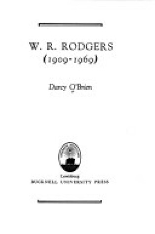 Cover of W.R.Rodgers