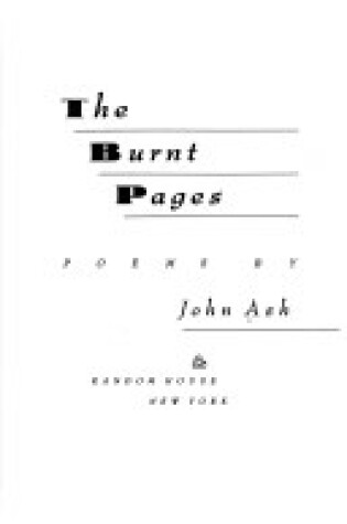 Cover of The Burnt Pages