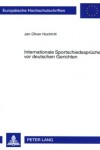 Book cover for Internationale Sportschiedssprueche VOR Deutschen Gerichten