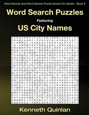 Cover of Word Search Puzzles Featuring US City Names