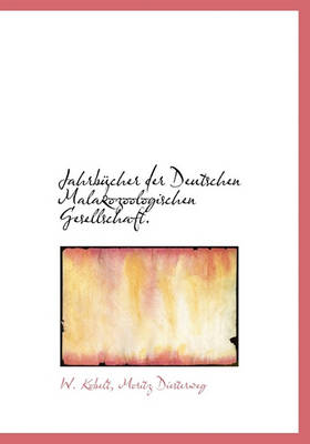 Book cover for Jahrbucher Der Deutschen Malakozoologischen Gesellschaft.